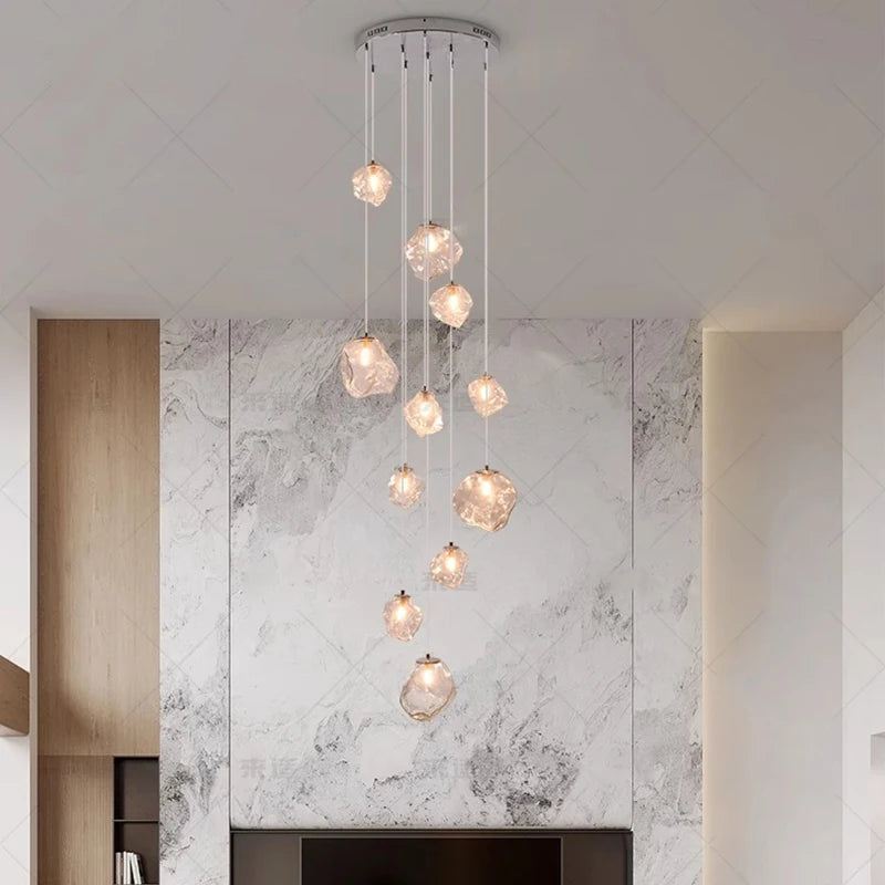 Modern Minimalist Chandelier – Designer Dimmable LED for Dining Room, Hotel Lobby | Amaris Arc by Evenlyr