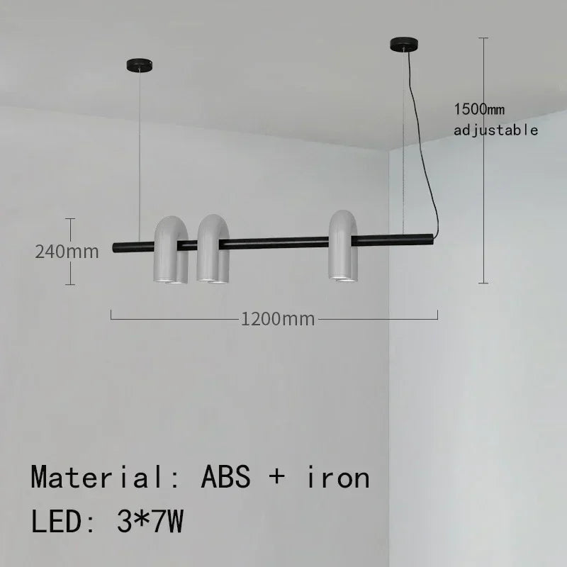 Elowen Arc Adjustable Metal Pendant Light – product view 10