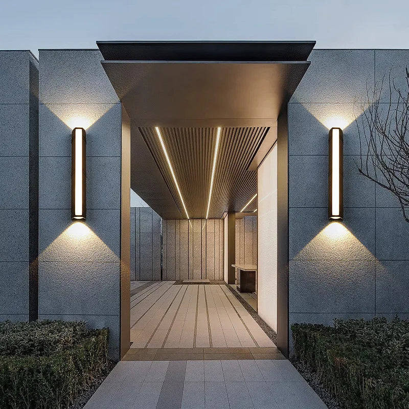 Quintara Aluminum Linear Outdoor Wall Light for Exterior Wall – IP65 – detail view 4