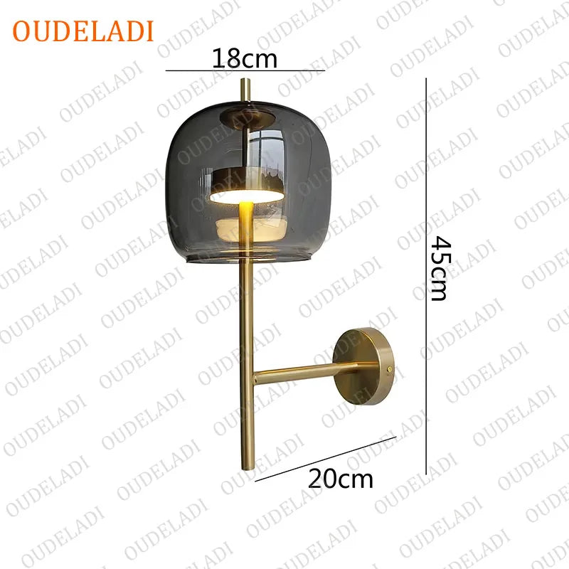 Junia Veil Glass Wall Sconce – product view 7