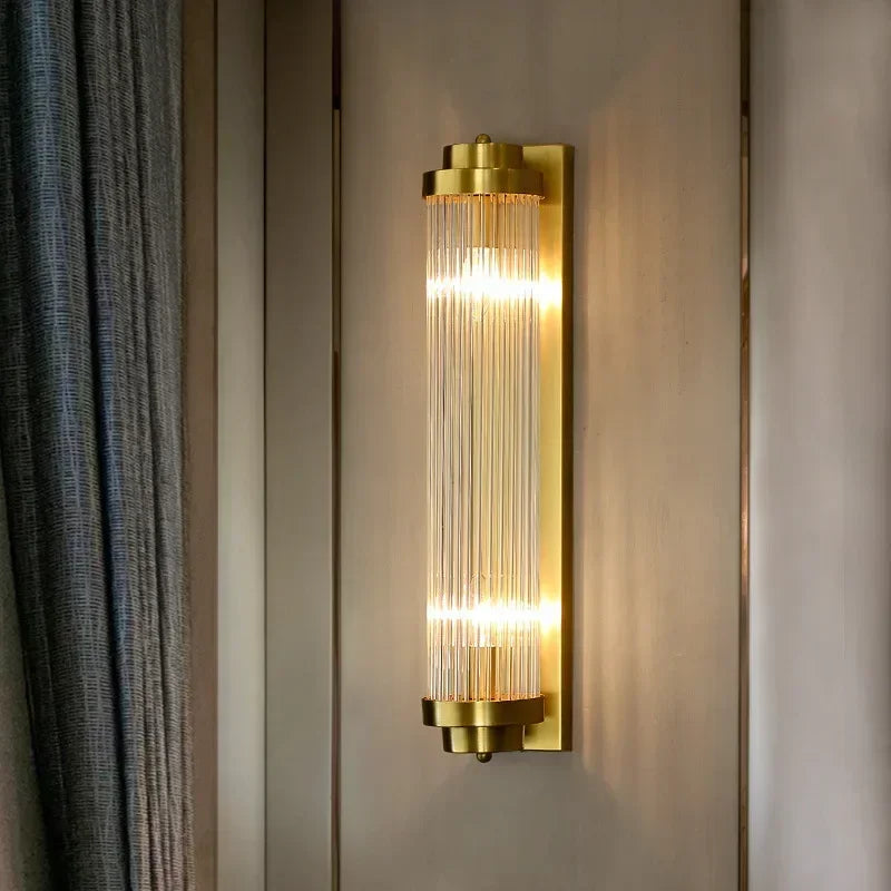 Crystal Wall Sconce – Art Deco LED for Bedroom & Bedside, Living Room, Hotel & Hospitality | Nerina Crest by Evenlyr