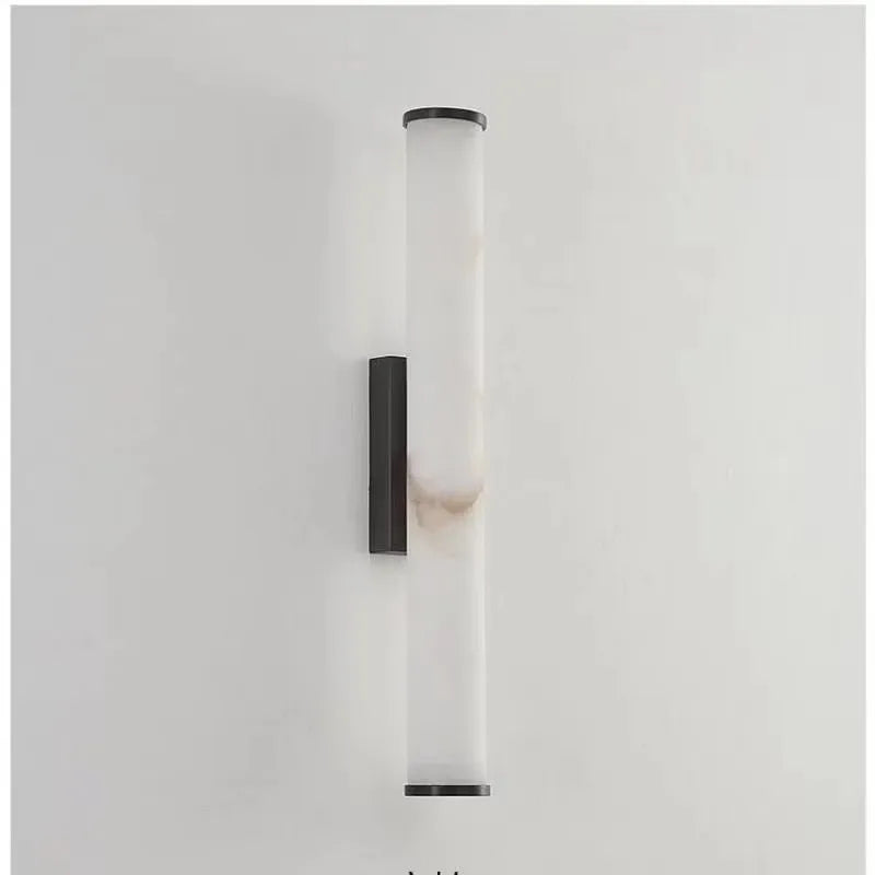 Marble & Copper Wall Sconce – Modern Minimalist Dimmable LED for Bedroom, Hallway, Bathroom | Elaris Line by Evenlyr