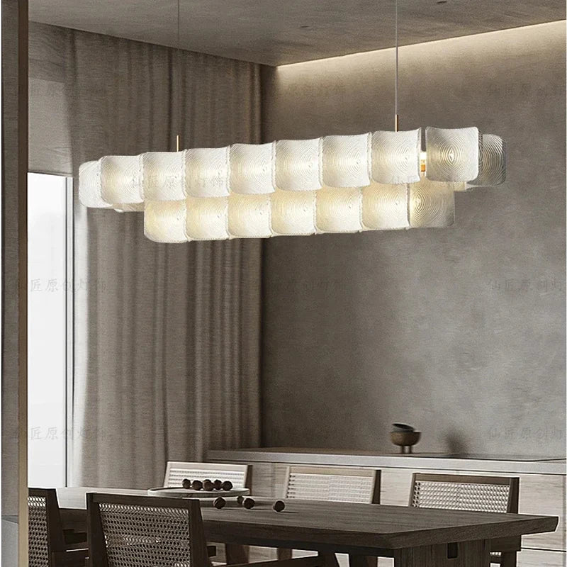 Metal Chandelier – Wabi-Sabi Japanese for Dining Room, Living Room, Bedroom | Celine Halo by Evenlyr