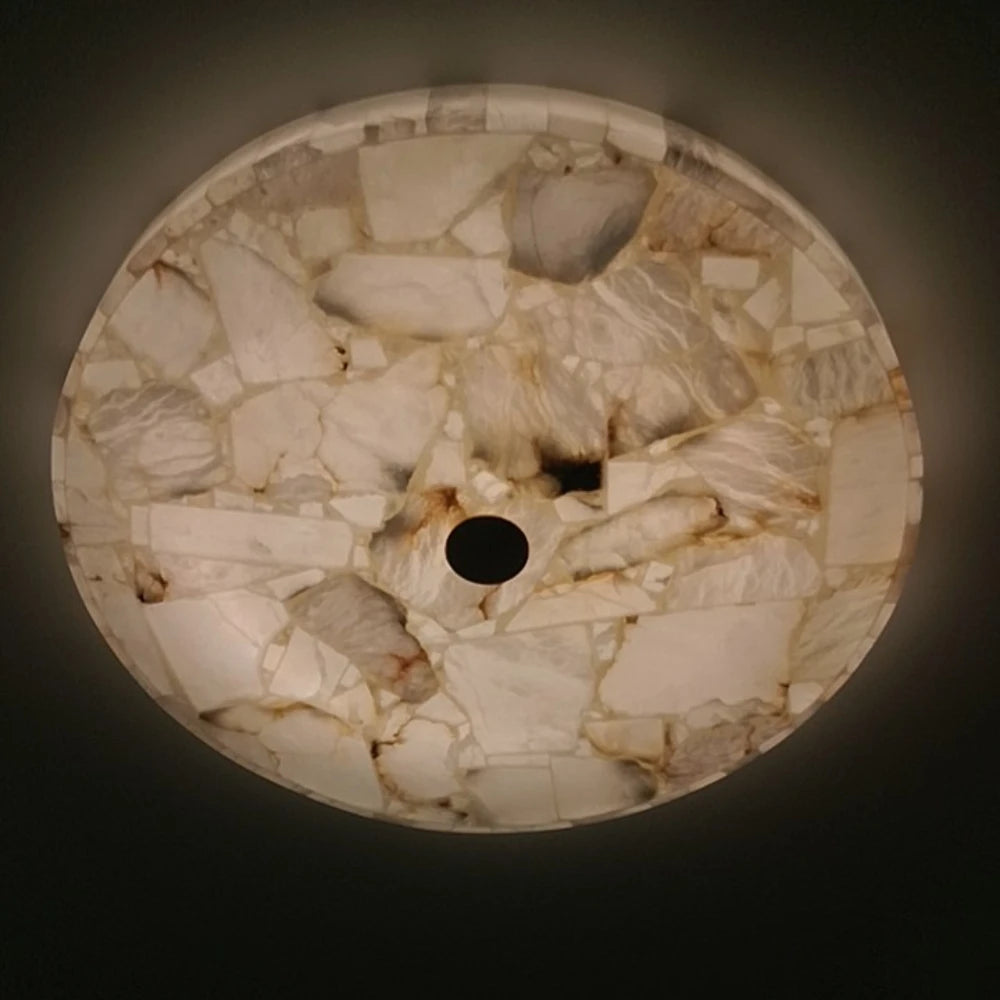 Aveline Contour Sculptural Alabaster Wall Sconce – product view 3