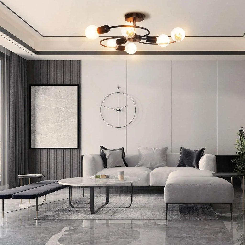 Lunet Veil Metal Ceiling Light – product view 4