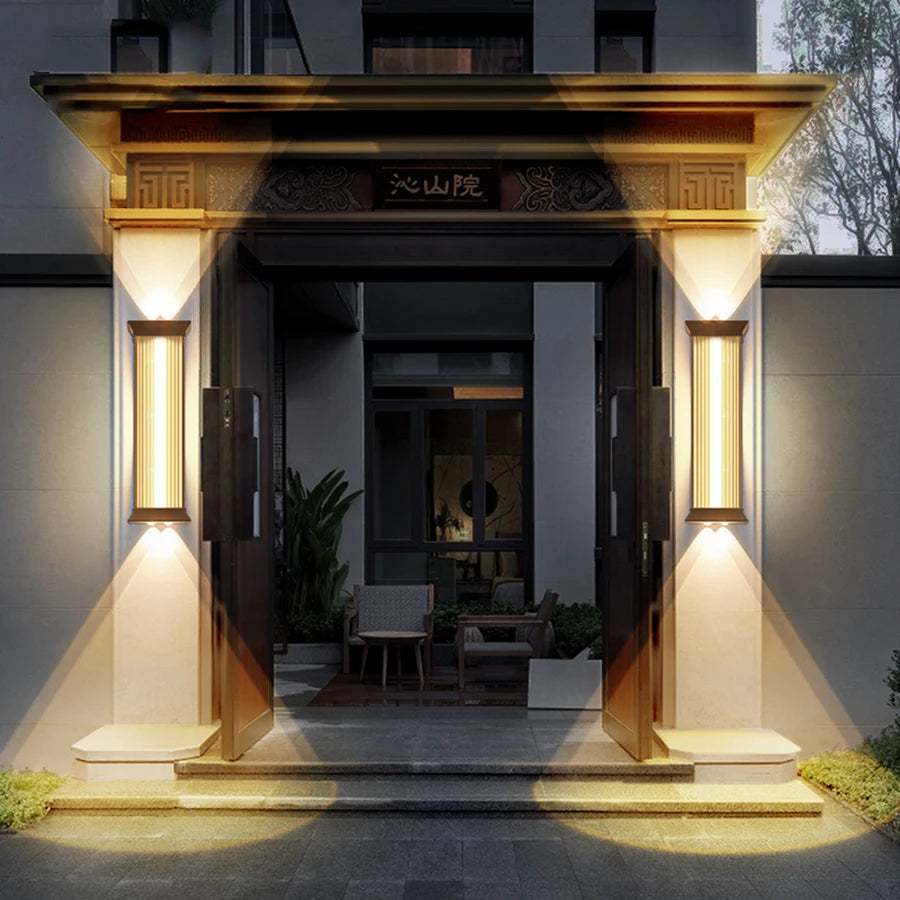 Belluno Stainless Steel Outdoor Wall Light for Exterior Wall – detail view 4