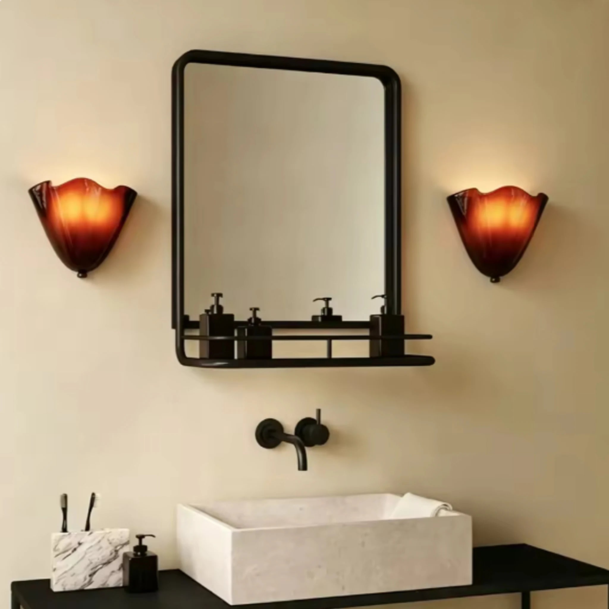 Glass Wall Sconce – European Classic for Bedroom, Hallway, Living Room | Coralie Beam by Evenlyr
