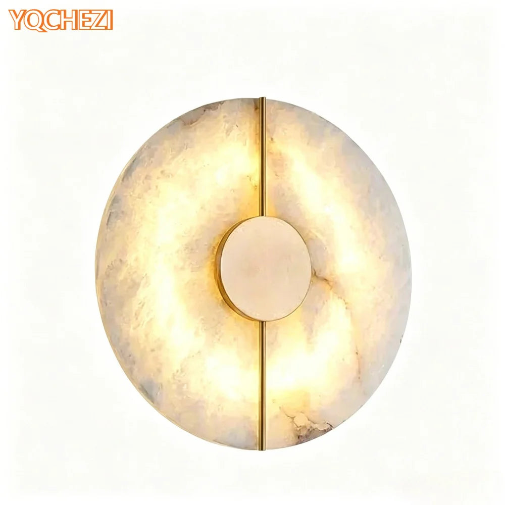 Quintara Alabaster LED Wall Sconce for Bedroom – Luxury – detail view 2
