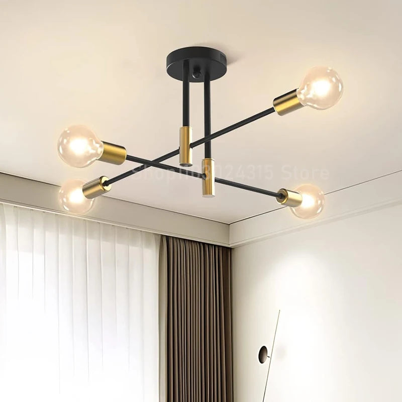 Metal Branch Chandelier – Nordic Modern LED for Hallway & Entryway, Restaurant & Café | Alora Glow by Evenlyr