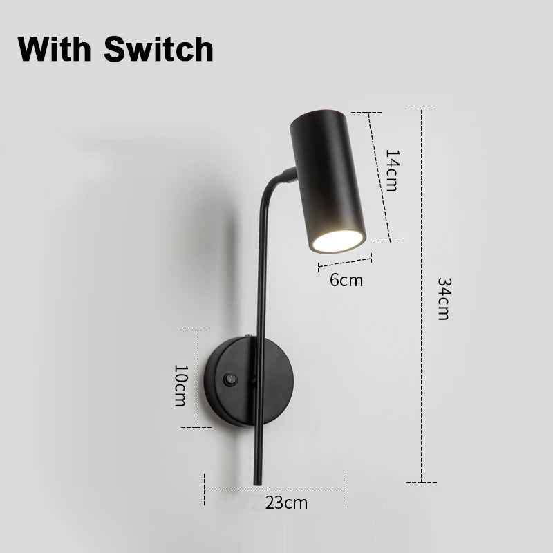Siena Adjustable Bedside Reading Wall Light for Bedroom