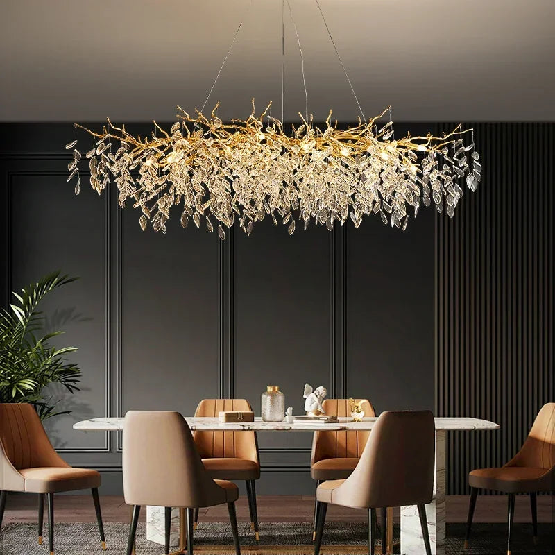 Hesper Arc Branch Crystal Pendant Light – product view 3