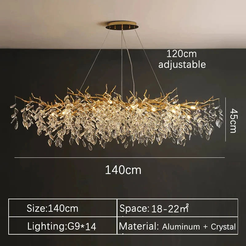 Iris Fold Crystal Chandelier – Art Deco – product detail 15