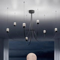 Nordic Modern Chandelier – Metal for Staircase, Hotel Lobby | Evanthe Crest by Evenlyr