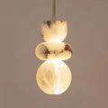 Alabaster & Marble Pendant Light – Nordic Minimalist for Living Room | Lunara Line by Evenlyr