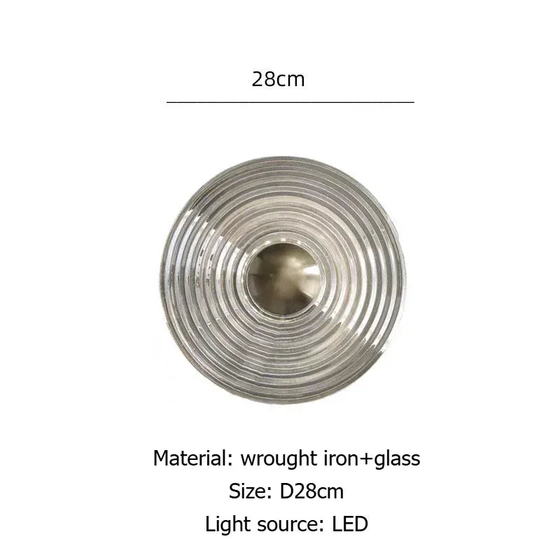 Maelis Veil Glass Wall Sconce – product view 6