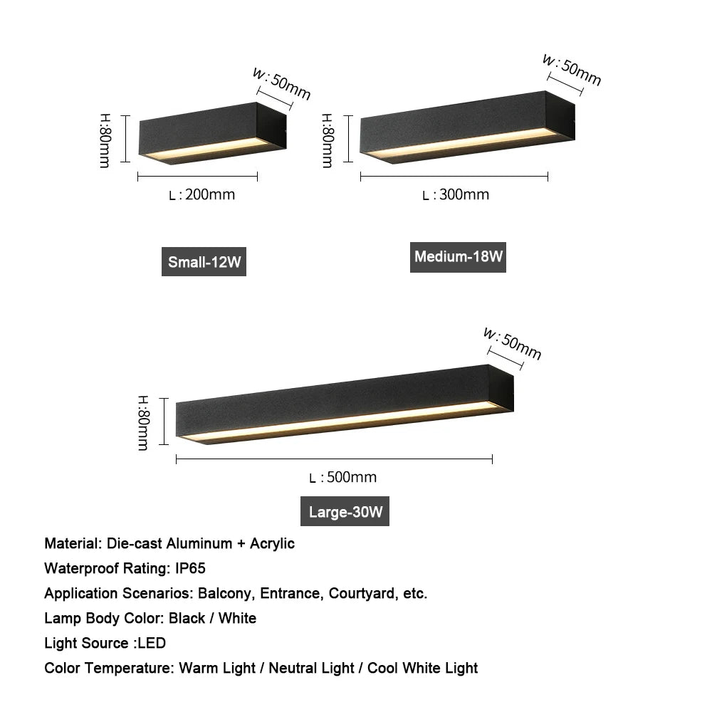 Firenze Aluminum Wall Light for Garden and Corridor – IP65