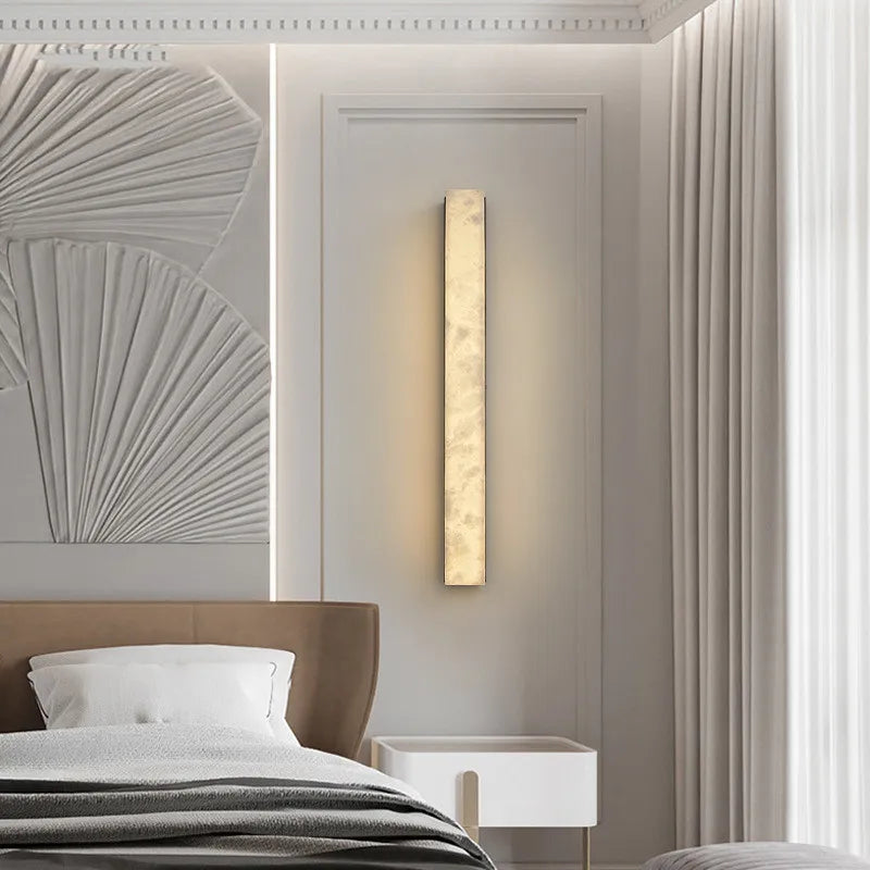 Junia Contour Marble Wall Sconce – Designer Modern Marble Wall Sconces for Dining Room