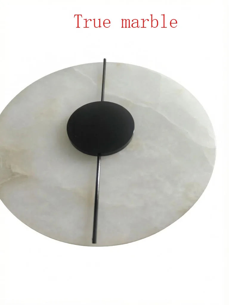 Doria Natural Marble and Copper Wall Sconce for Bedroom – Luxury – detail view 8