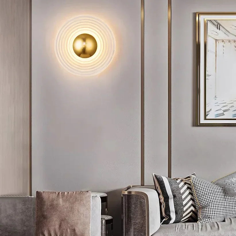 Maelis Veil Glass Wall Sconce – product view 2