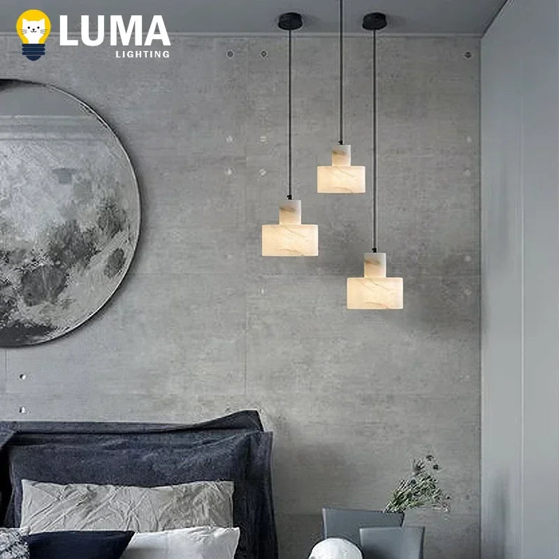 Brielle Veil Marble Pendant Light – product view 3