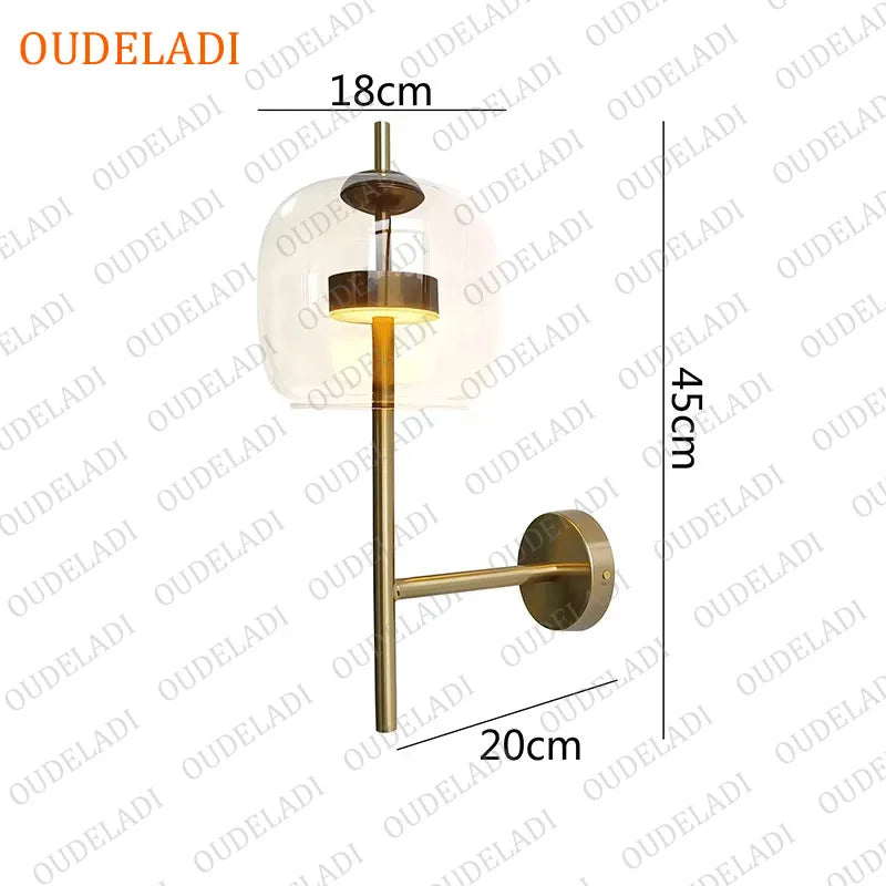Junia Veil Glass Wall Sconce – product view 9