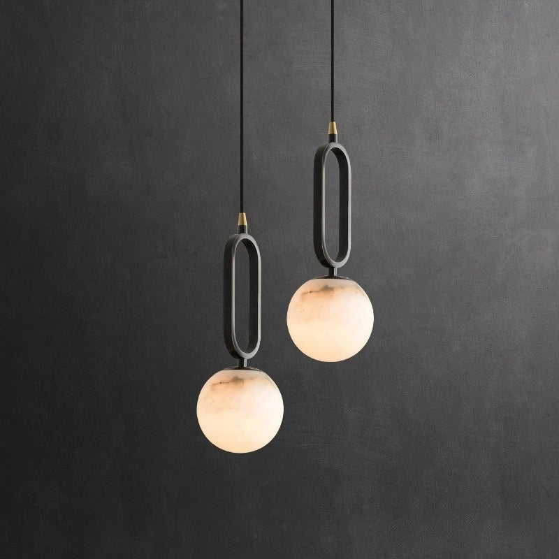 Neris Veil Sculptural Marble Pendant Light original product reference