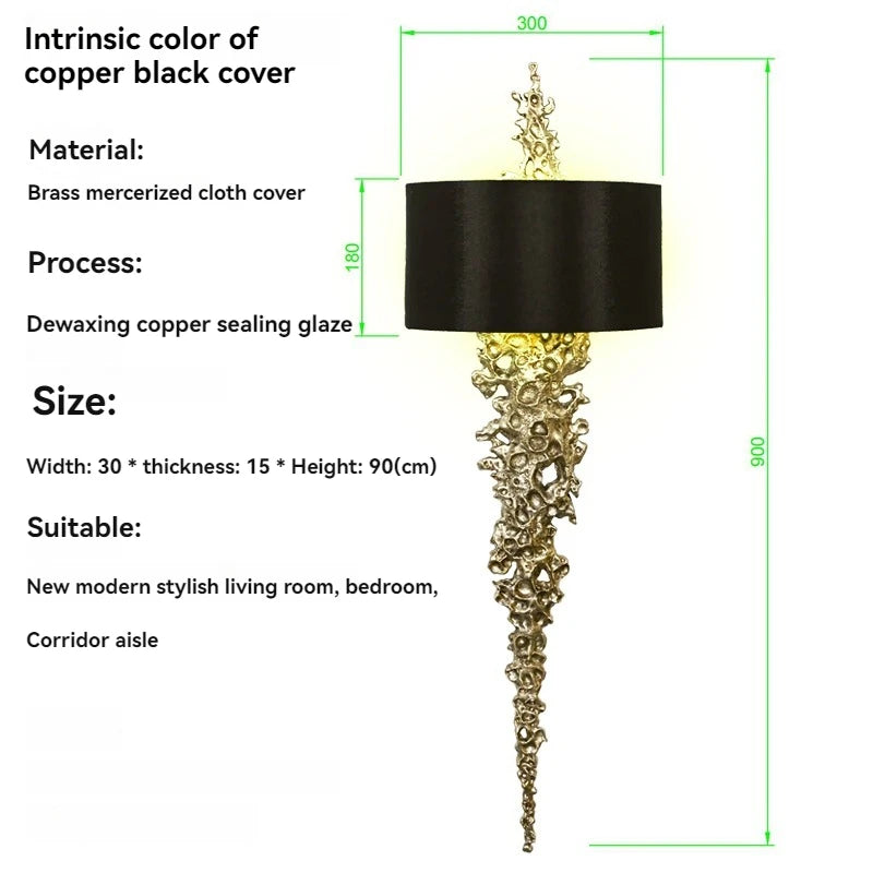Brass Wall Sconce – detail view 10
