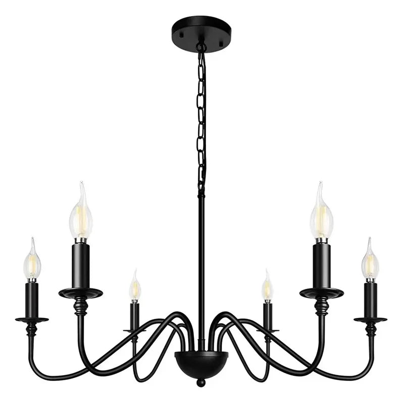Metal Chandelier – Vintage for Living Room, Dining Room & Kitchen | Virelle Contour by Evenlyr