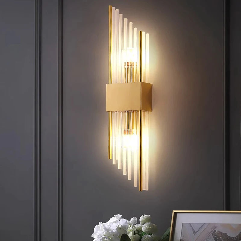 Glass Wall Sconce – Modern Minimalist for Bedroom, Hallway, Bathroom | Mirelle Line by Evenlyr