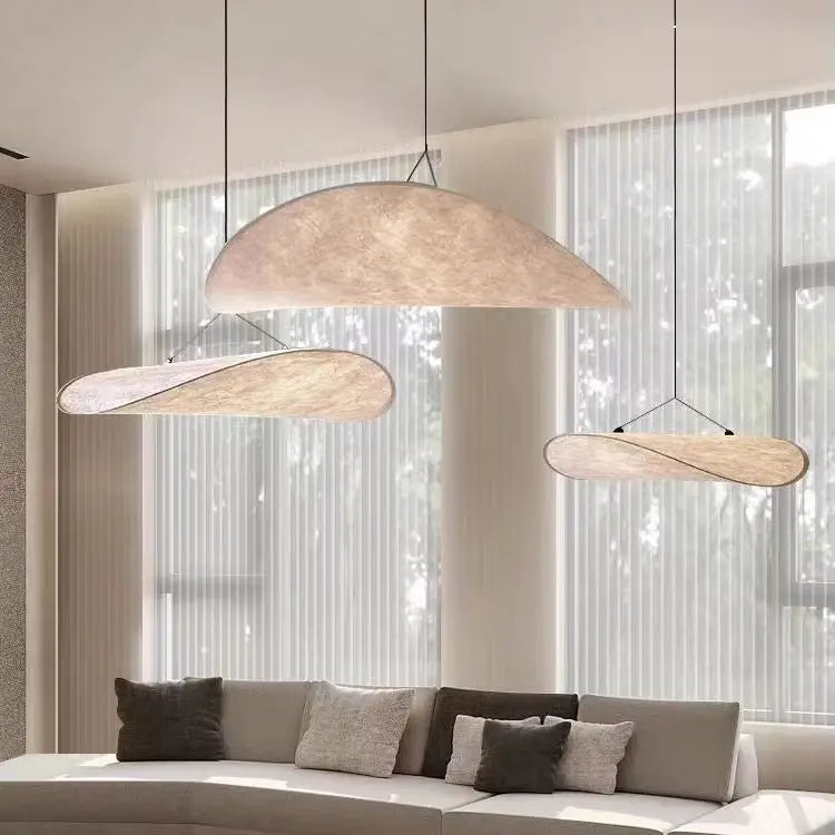 Paper Chandelier – Wabi-Sabi Japanese for Dining Room, Living Room, Foyer | Thalia Cascade by Evenlyr