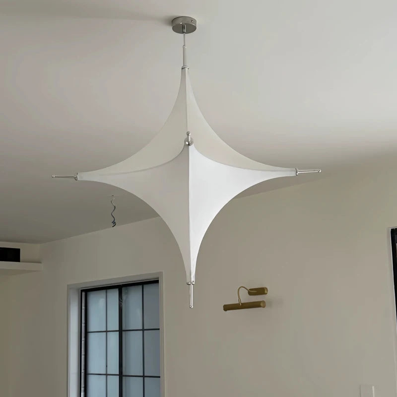 Fabric Chandelier – Nordic Modern for Dining Room, Living Room, Foyer | Ophelia Arc by Evenlyr