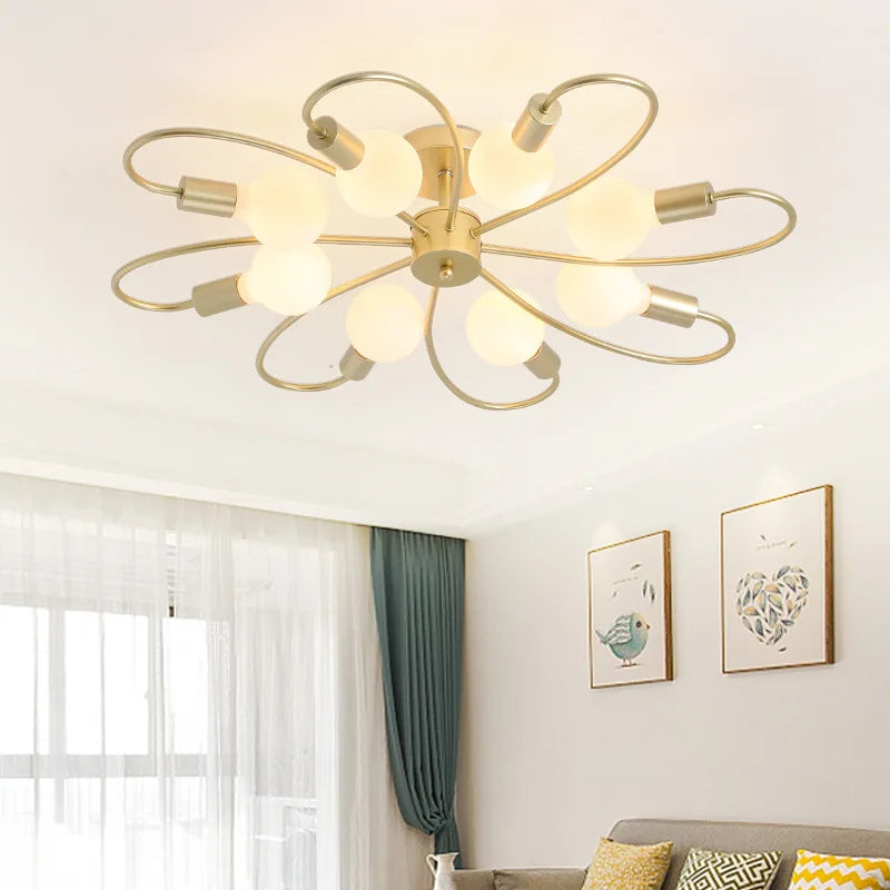 Lunet Veil Metal Ceiling Light – product view 3