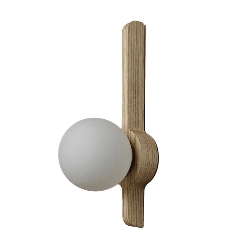 Sora Halo Wood Wall Sconce – Wabi-Sabi – product detail 5