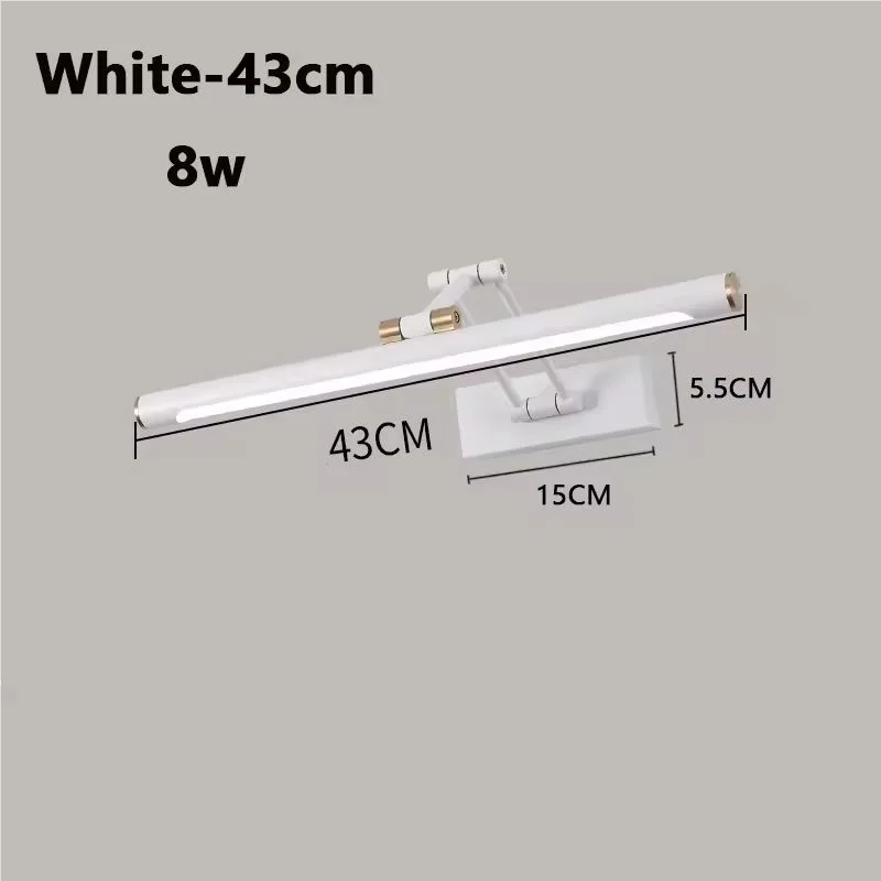 Juniper Foldable LED Vanity Mirror Light for Bathroom – detail view 10