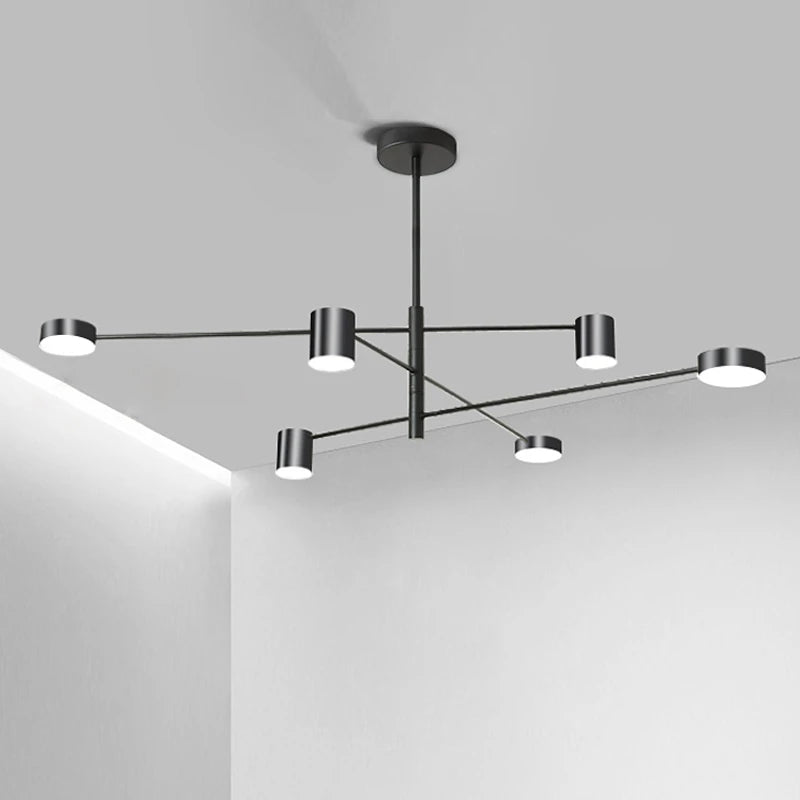 Metal Chandelier – Modern LED for Bedroom & Bedside, Living Room, Restaurant & Café | Alora Line by Evenlyr