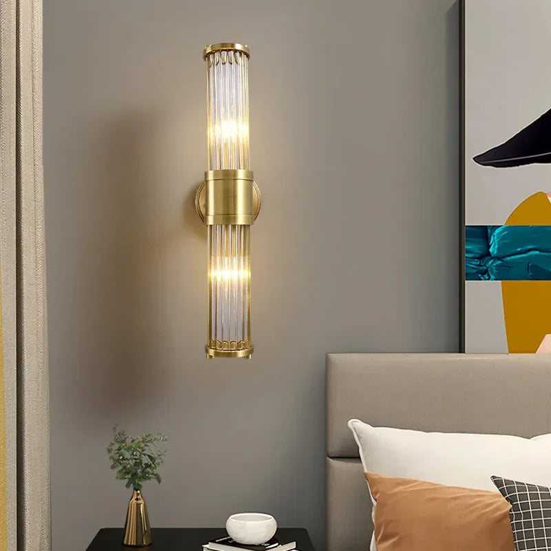 Gold Modern Brass Wall Sconce – detail view 3