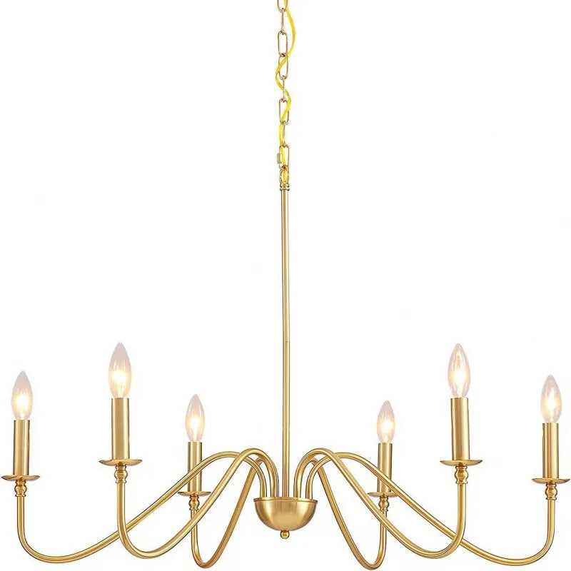 Metal Chandelier – Vintage for Living Room, Dining Room & Kitchen | Virelle Contour by Evenlyr