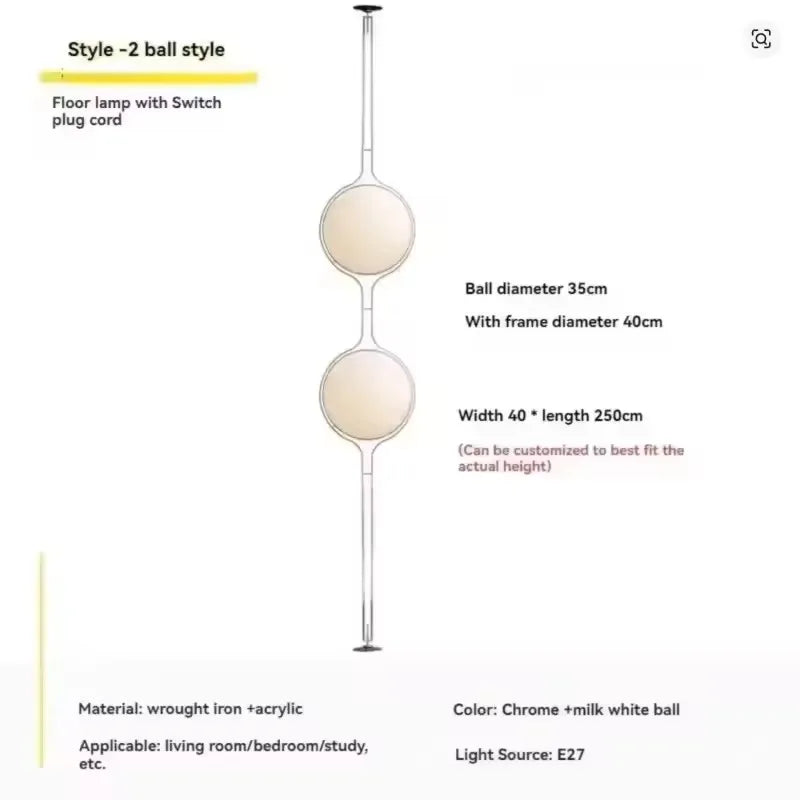 Oria Reed Acrylic Floor Lamp – Art Deco – product detail 9