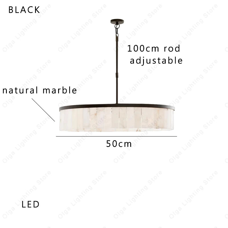 Ysola Halo Alabaster Chandelier – product view 20