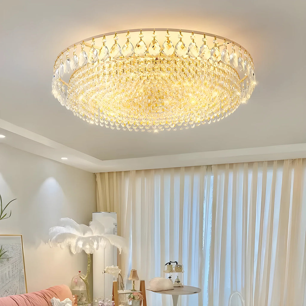 Neroli Flush-Mount Crystal Chandelier for Kitchen – product view