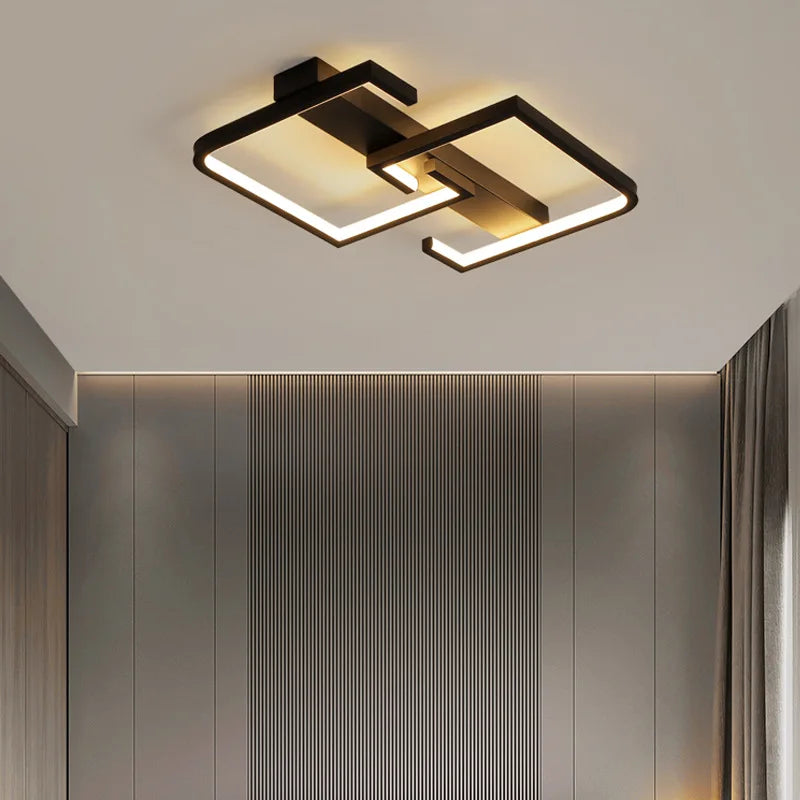 Metal Flush Mount Ceiling Light – Nordic Modern Dimmable LED for Bedroom, Living Room, Kitchen | Aurelia Arc by Evenlyr
