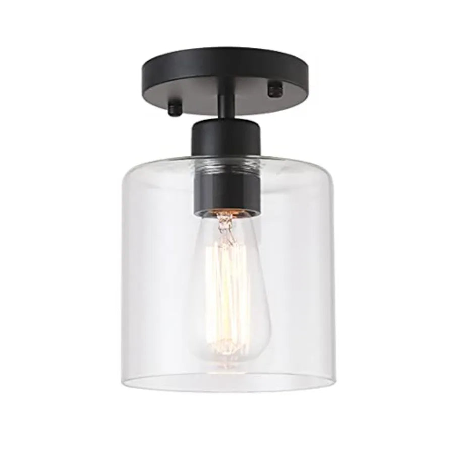Brass Flush Mount Ceiling Light – Modern for Hallway & Entryway | Noemi Contour by Evenlyr