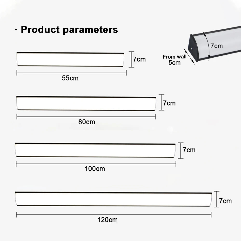 Palermo IP65 Linear Outdoor Wall Light for Exterior Wall – App Control – detail view 5