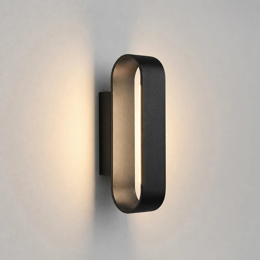 Quintara 12W Rounded-Rectangle Aluminum Wall Sconce for Hotel Hallway