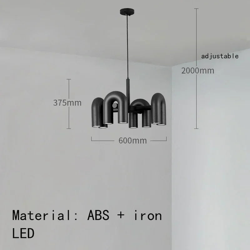 Elowen Arc Adjustable Metal Pendant Light – product view 20