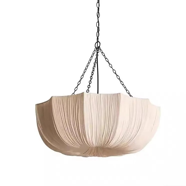 Fabric Chandelier – Wabi-Sabi Japanese Dimmable LED for Dining Room, Living Room, Bedroom | Celeste Petal by Evenlyr