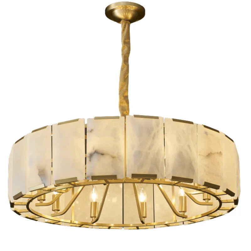 Sable Halo Alabaster Pendant Light – product view 6