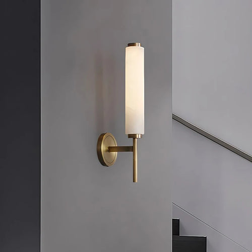 Ayla Orbit Natural Marble Wall Sconce – Vintage – product detail 2