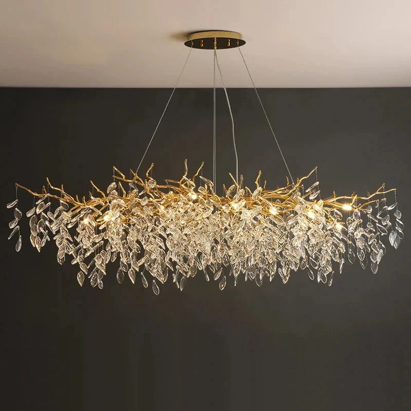 Iris Fold Crystal Chandelier – Art Deco – product detail 5