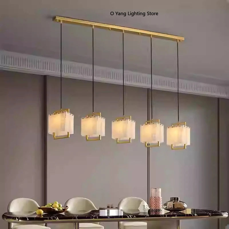 Galen Arc Marble Pendant Light – product view 2